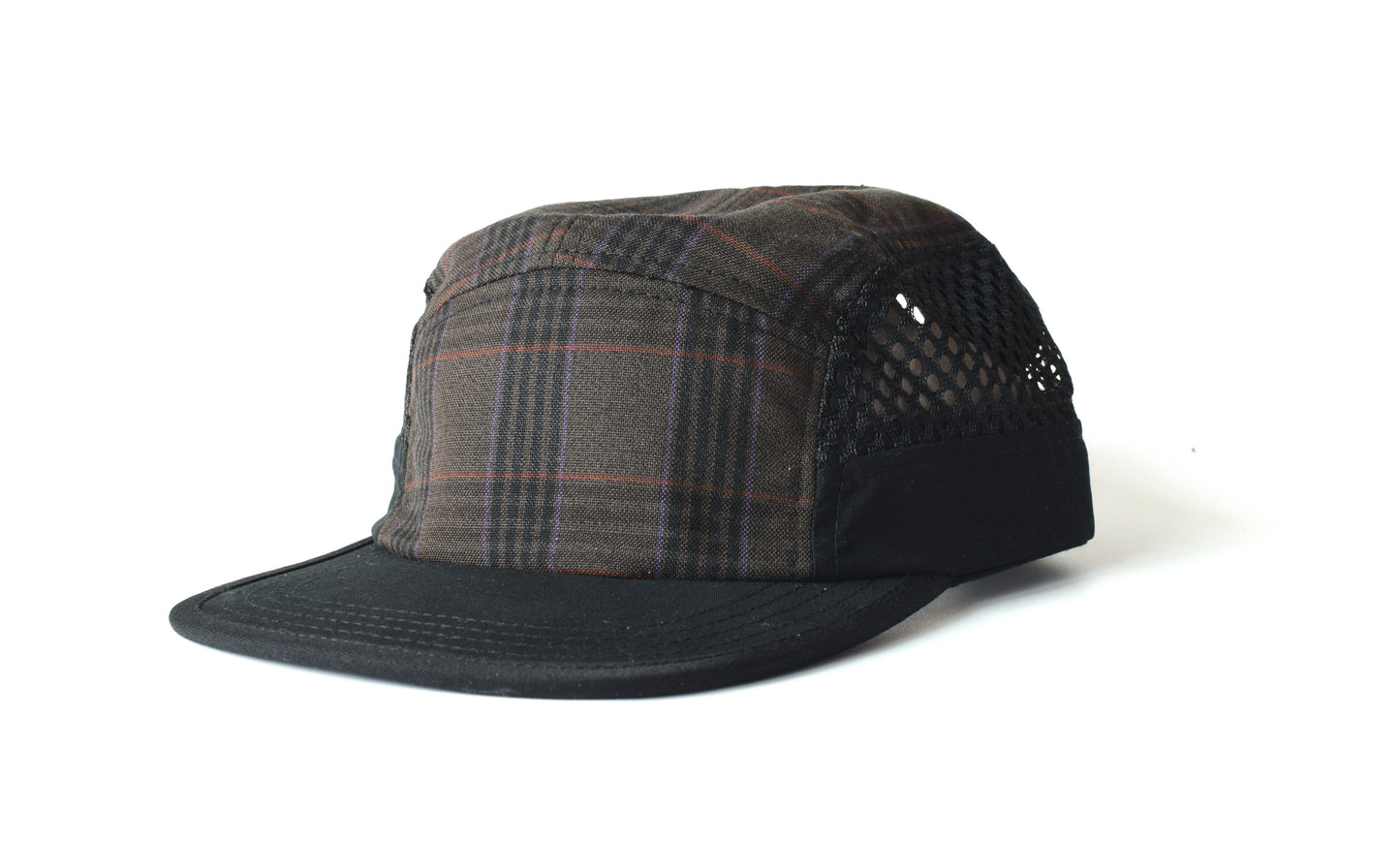 Lana Tropical Plaid Eight Panel Sport Hat