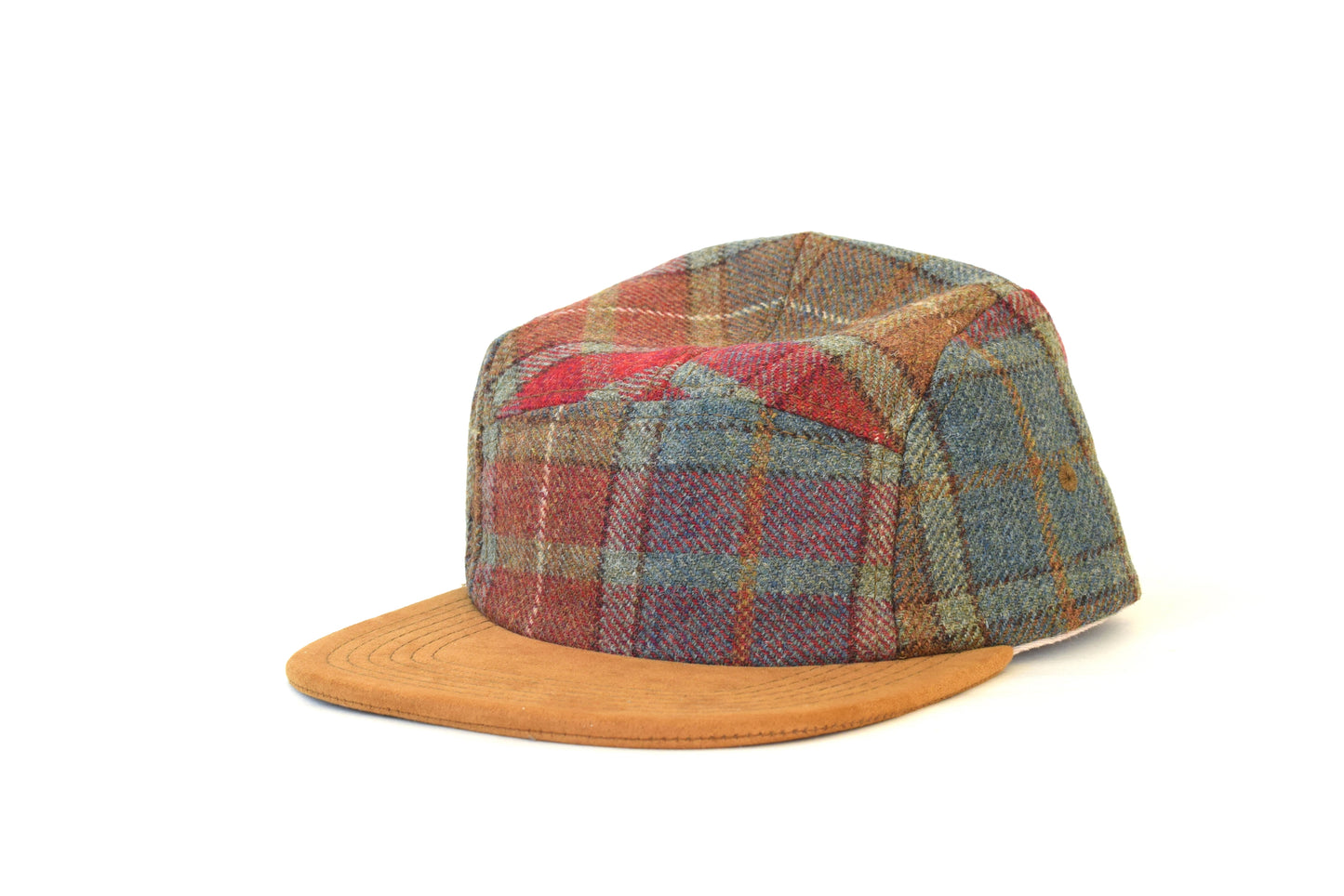 Scosia Plaid Rojo Five Panel Hat
