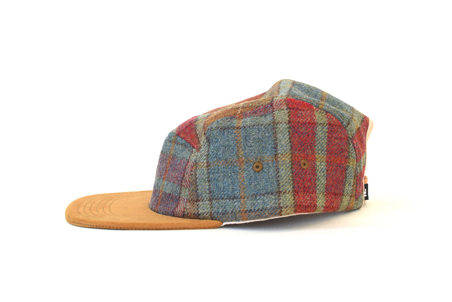 Scosia Plaid Rojo Five Panel Hat