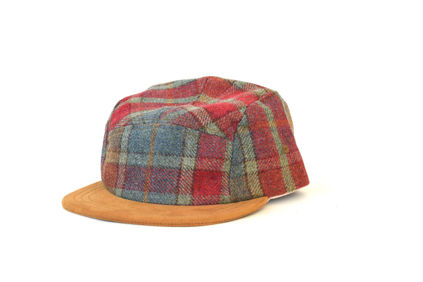Scosia Plaid Rojo Five Panel Hat (sb)