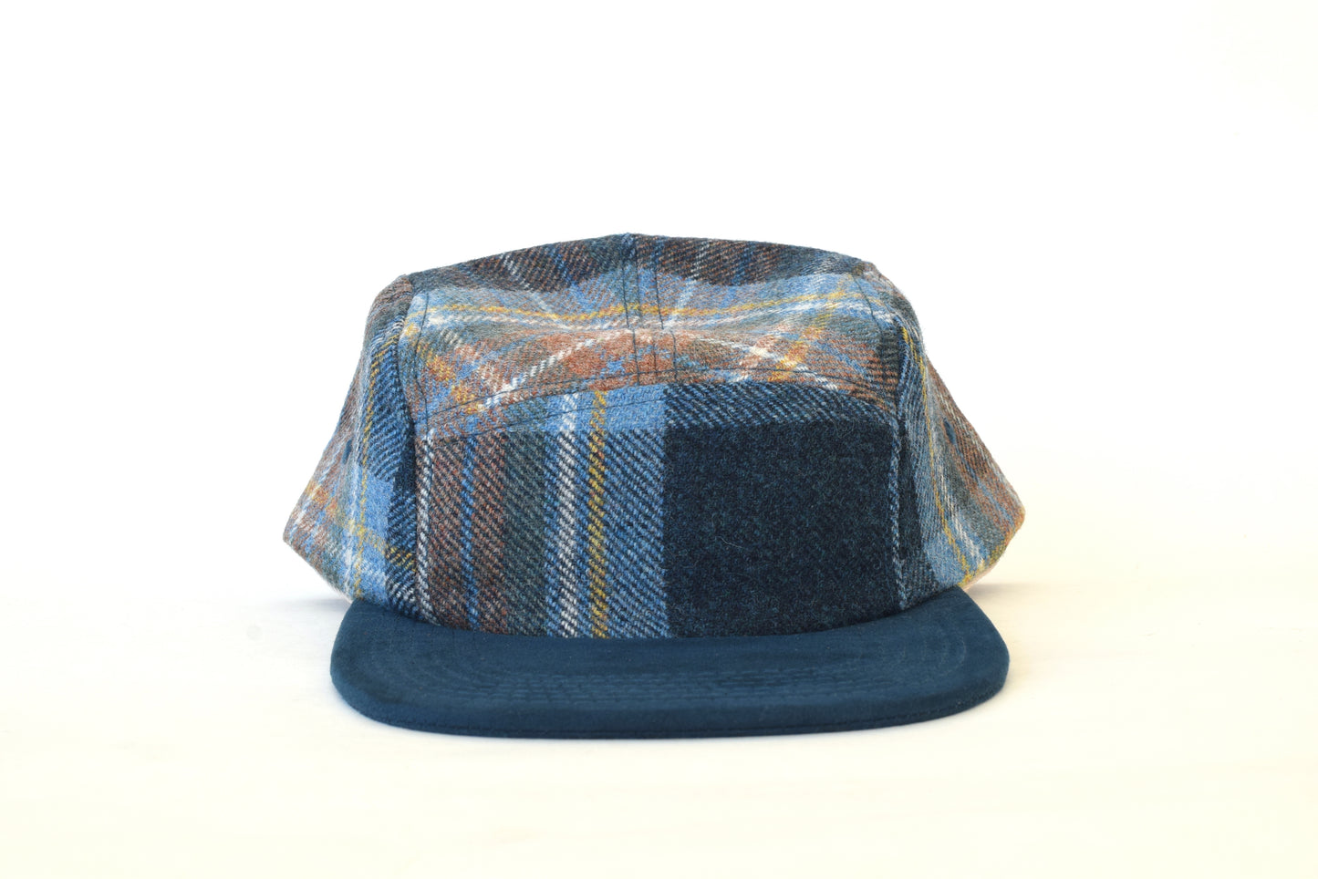 Scosia Plaid Azul Five Panel Hat