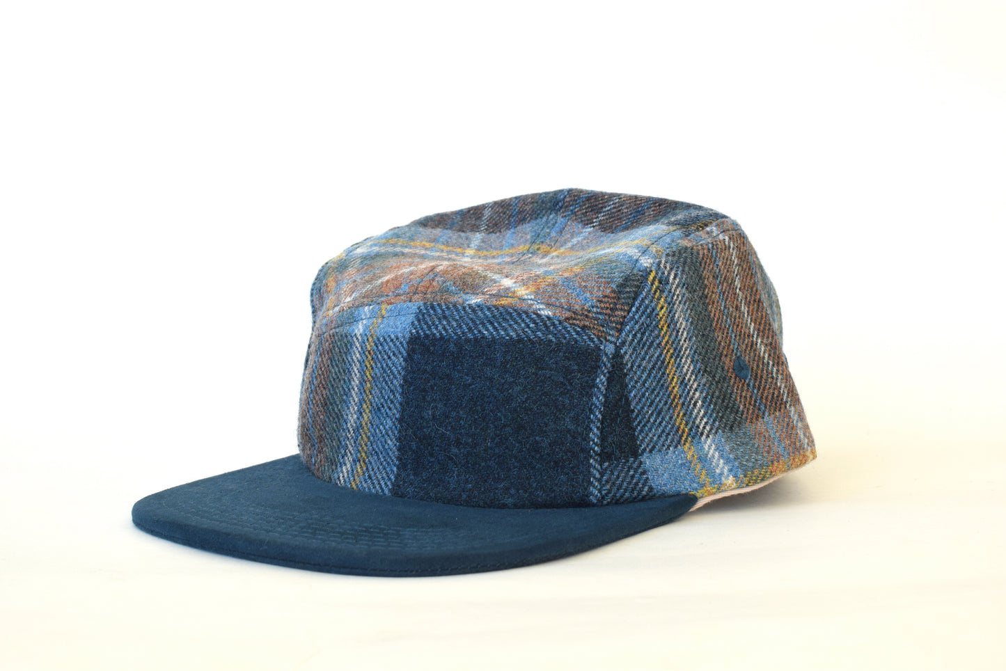 Scosia Plaid Azul Five Panel Hat