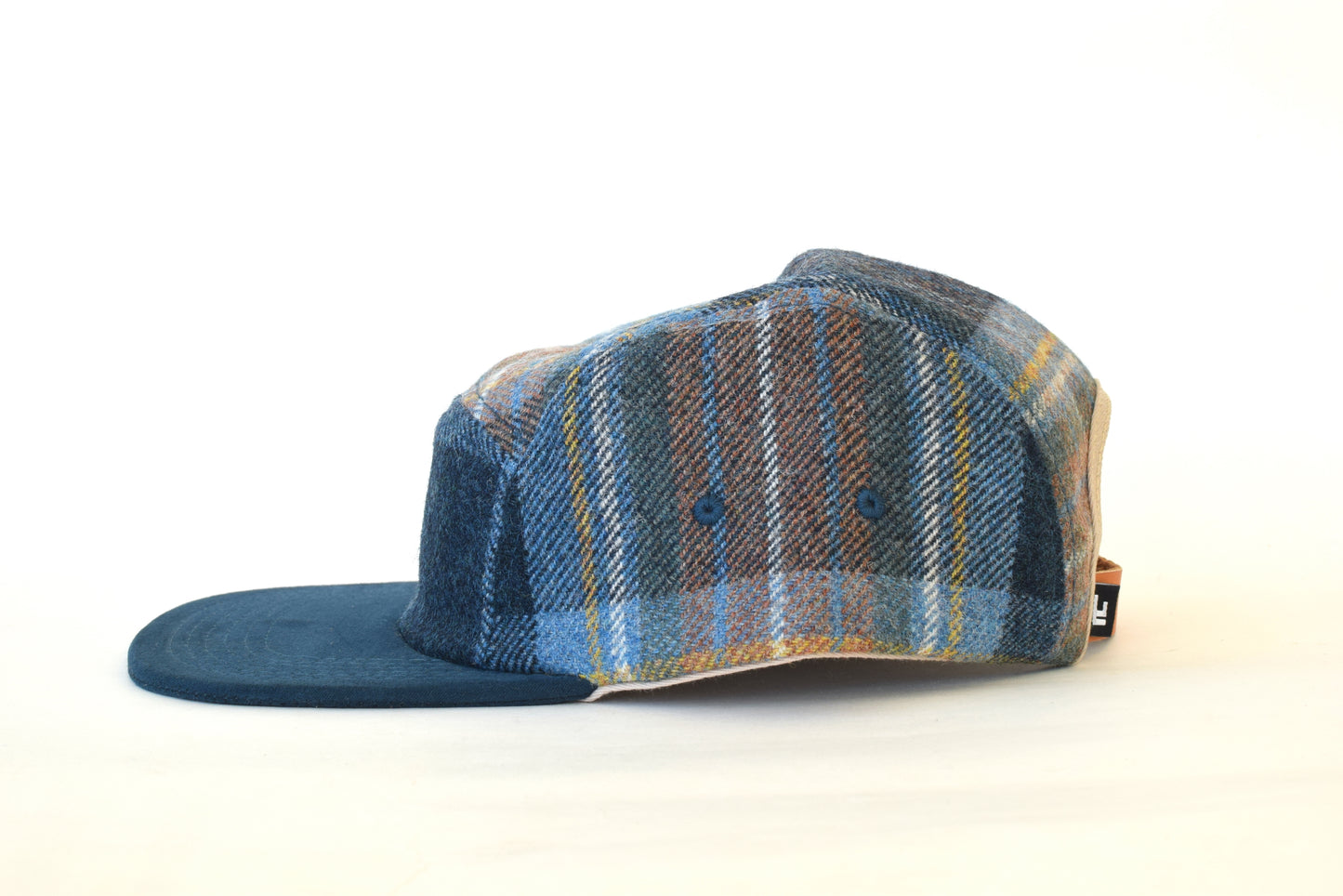 Scosia Plaid Azul Five Panel Hat