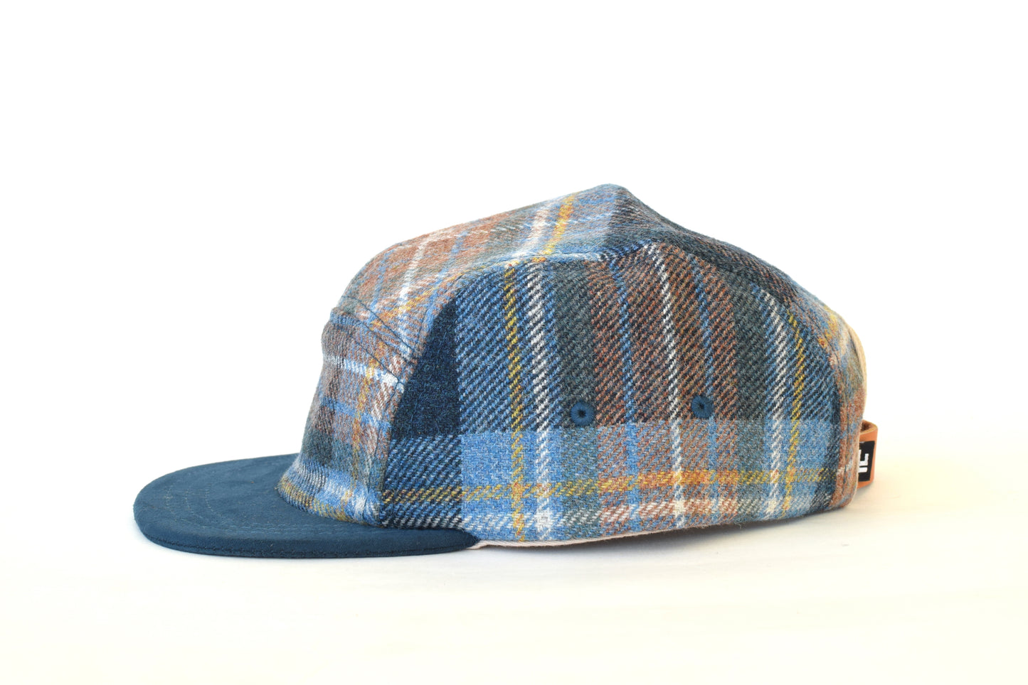 Scosia Plaid Azul Five Panel Hat (sb)