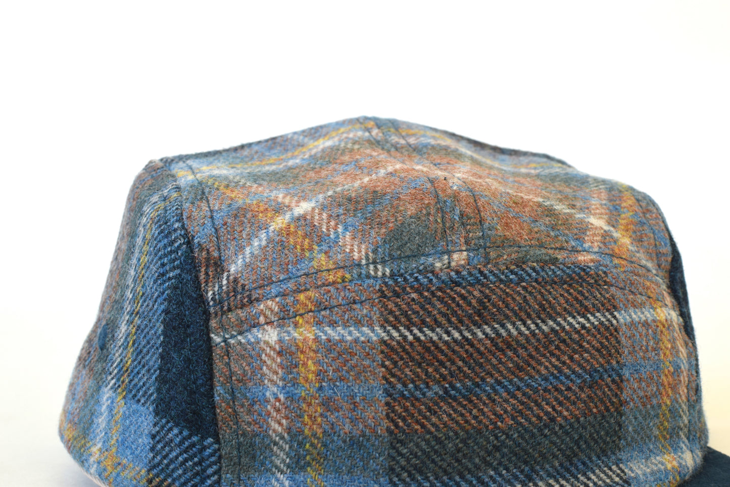 Scosia Plaid Azul Five Panel Hat (sb)