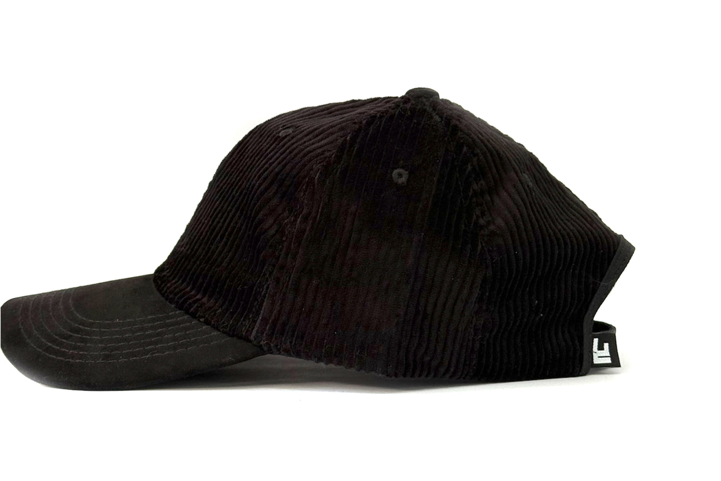 Cord Negro Oscuro Six Panel Hat