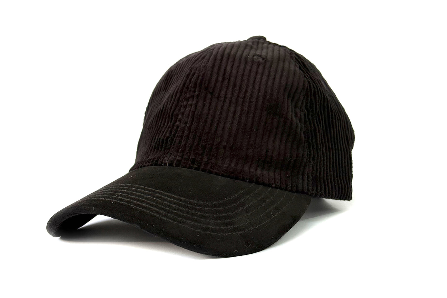 Cord Negro Oscuro Six Panel Hat