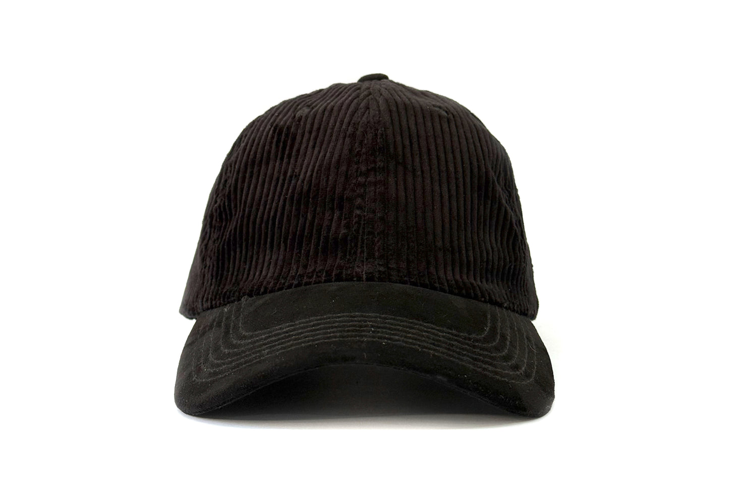 Cord Negro Oscuro Six Panel Hat
