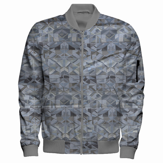 Damask Azul Bomber Jacket - $200