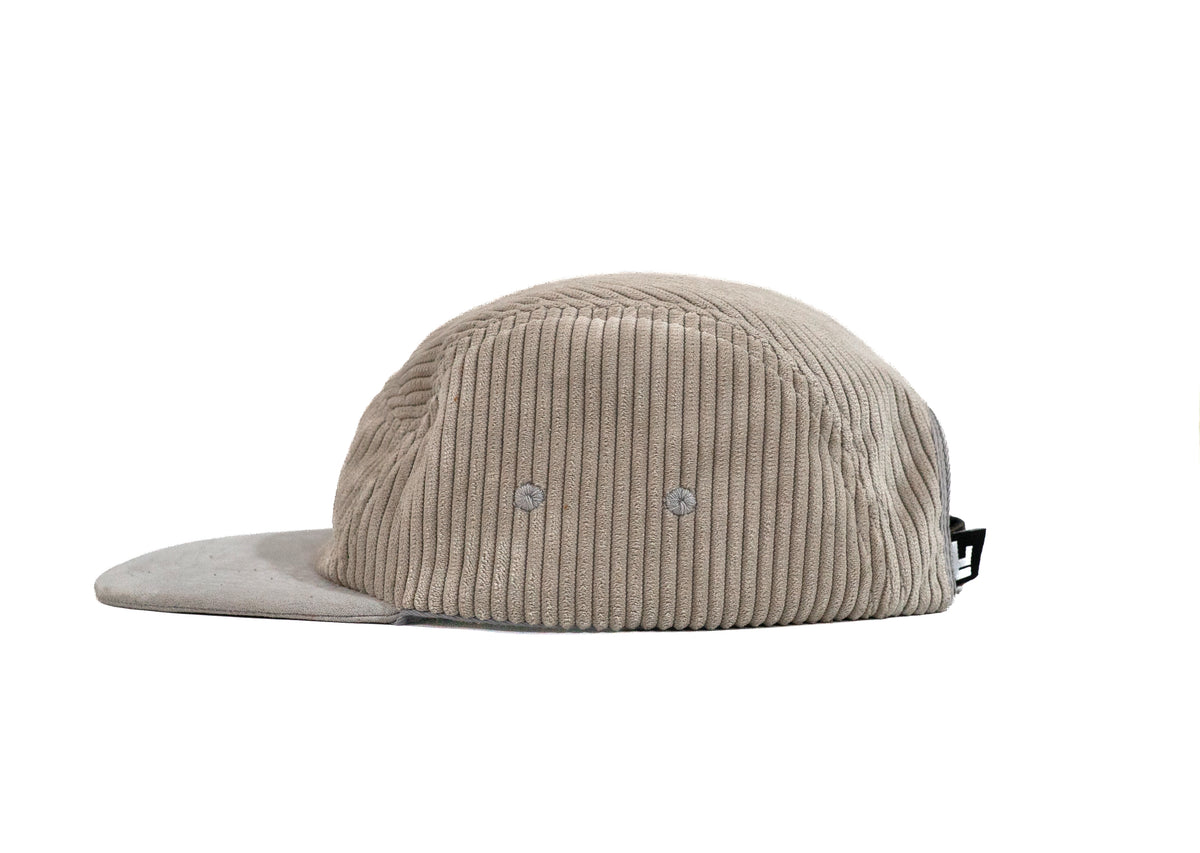 Gris Cord Five Panel Hat
