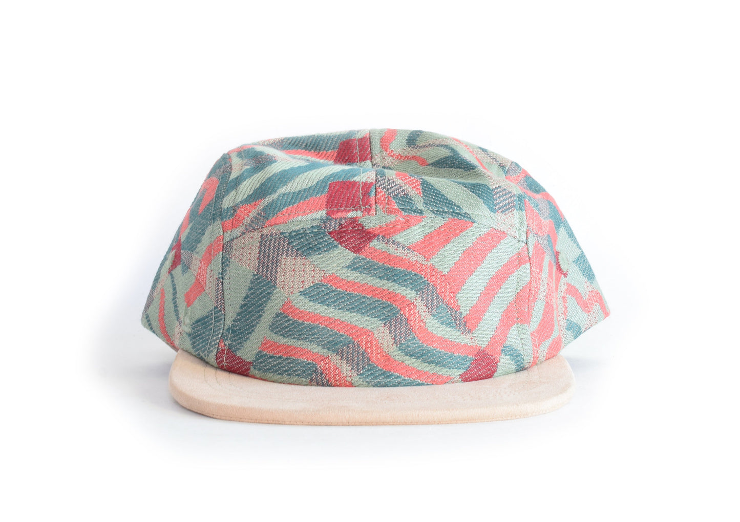 Colorful patterned cap on a white background