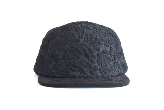 Dark gray textured cap on a white background