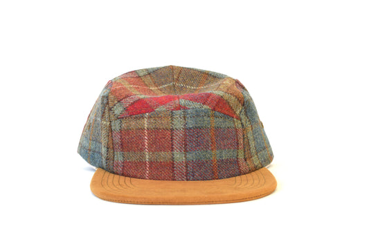 Scosia Plaid Rojo Five Panel Hat