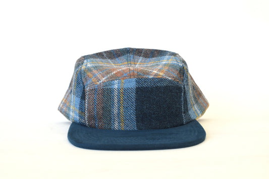 Scosia Plaid Azul Five Panel Hat