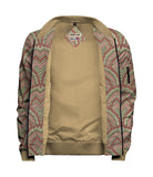 Geo Red Green Bomber Jacket