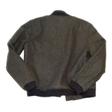 Herringbone Wool Bomber Jacket