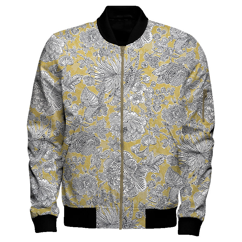 Videira Amarela Bomber Jacket